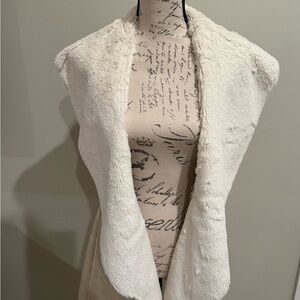 Faux Fur Long Vest by Eden J